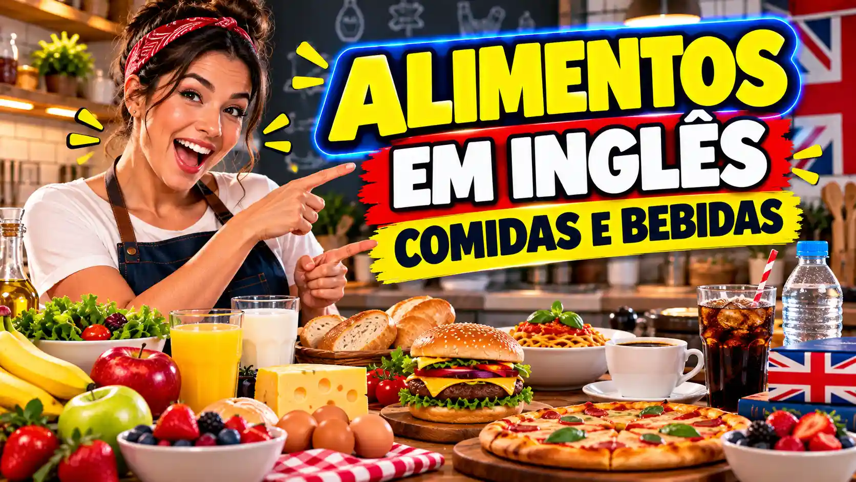 Alimentos em Inglês: Vocabulário de Comidas e Bebidas