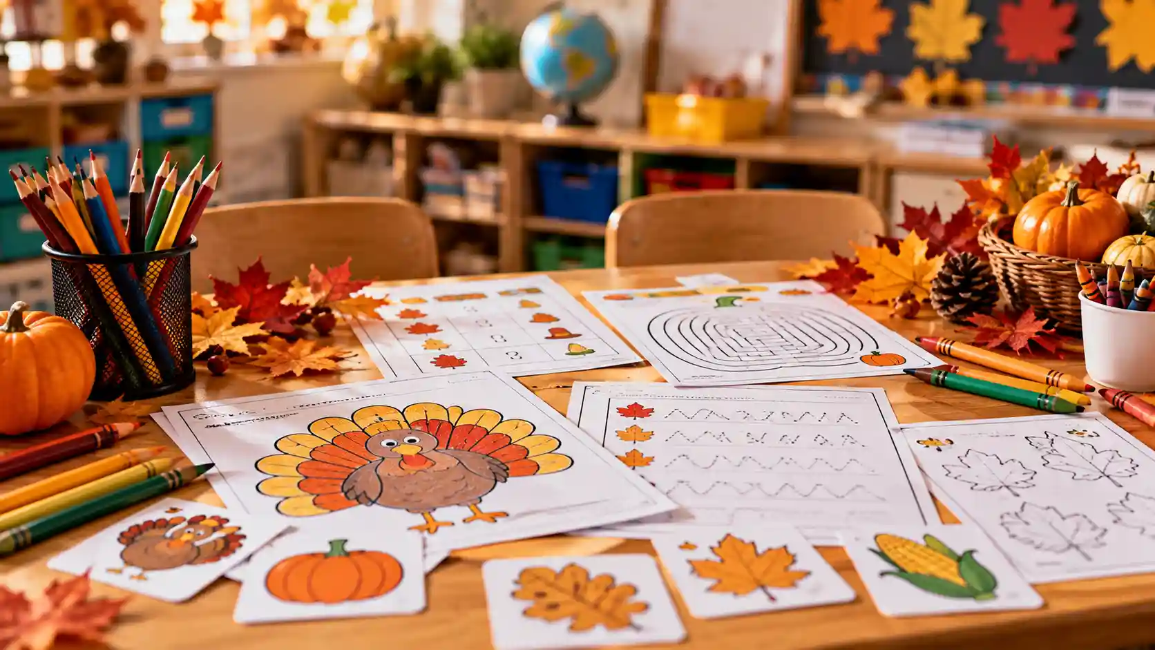Atividades de Thanksgiving em inglês para imprimir