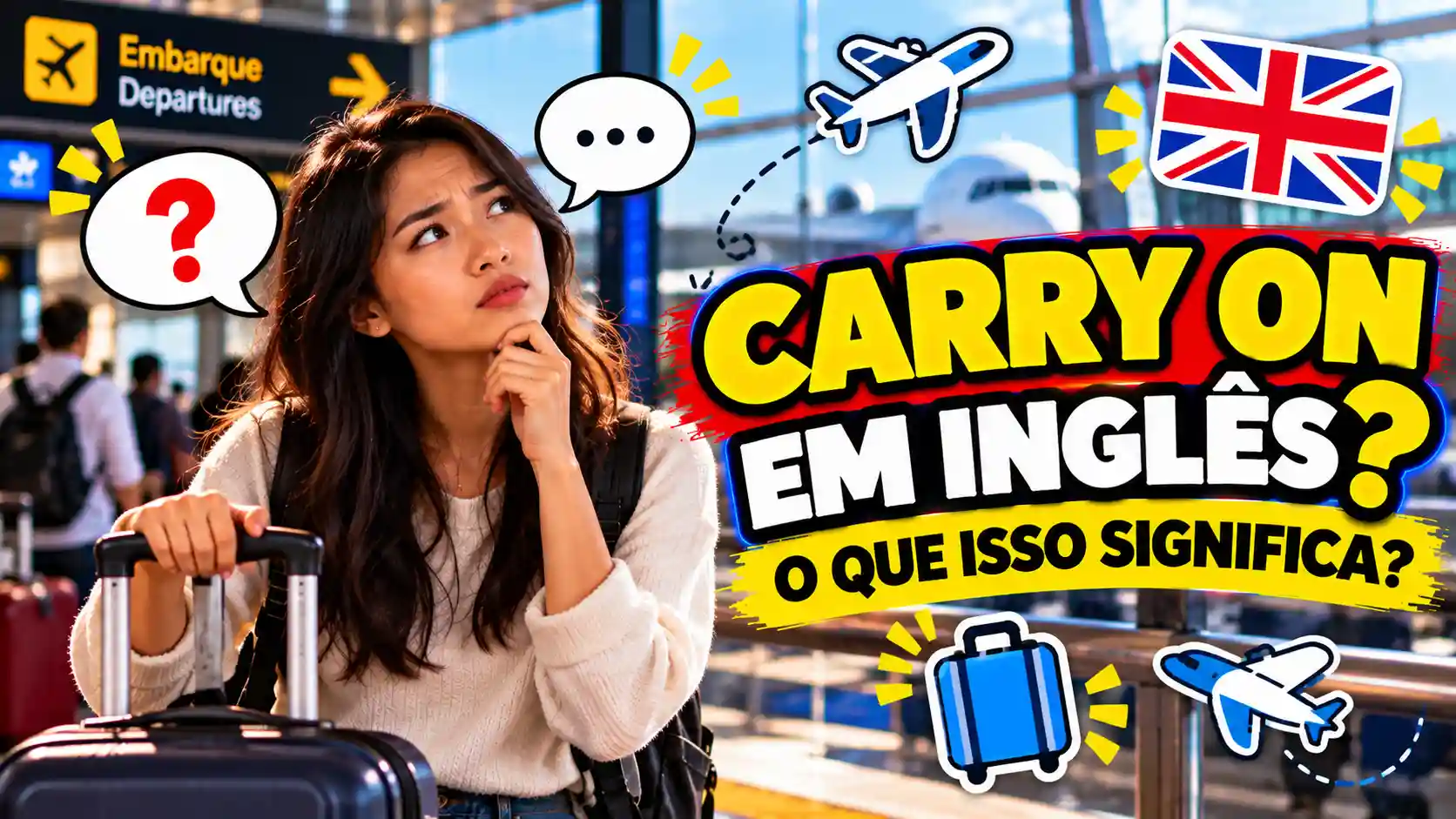 Carry On em Inglês: Significado e Exemplos
