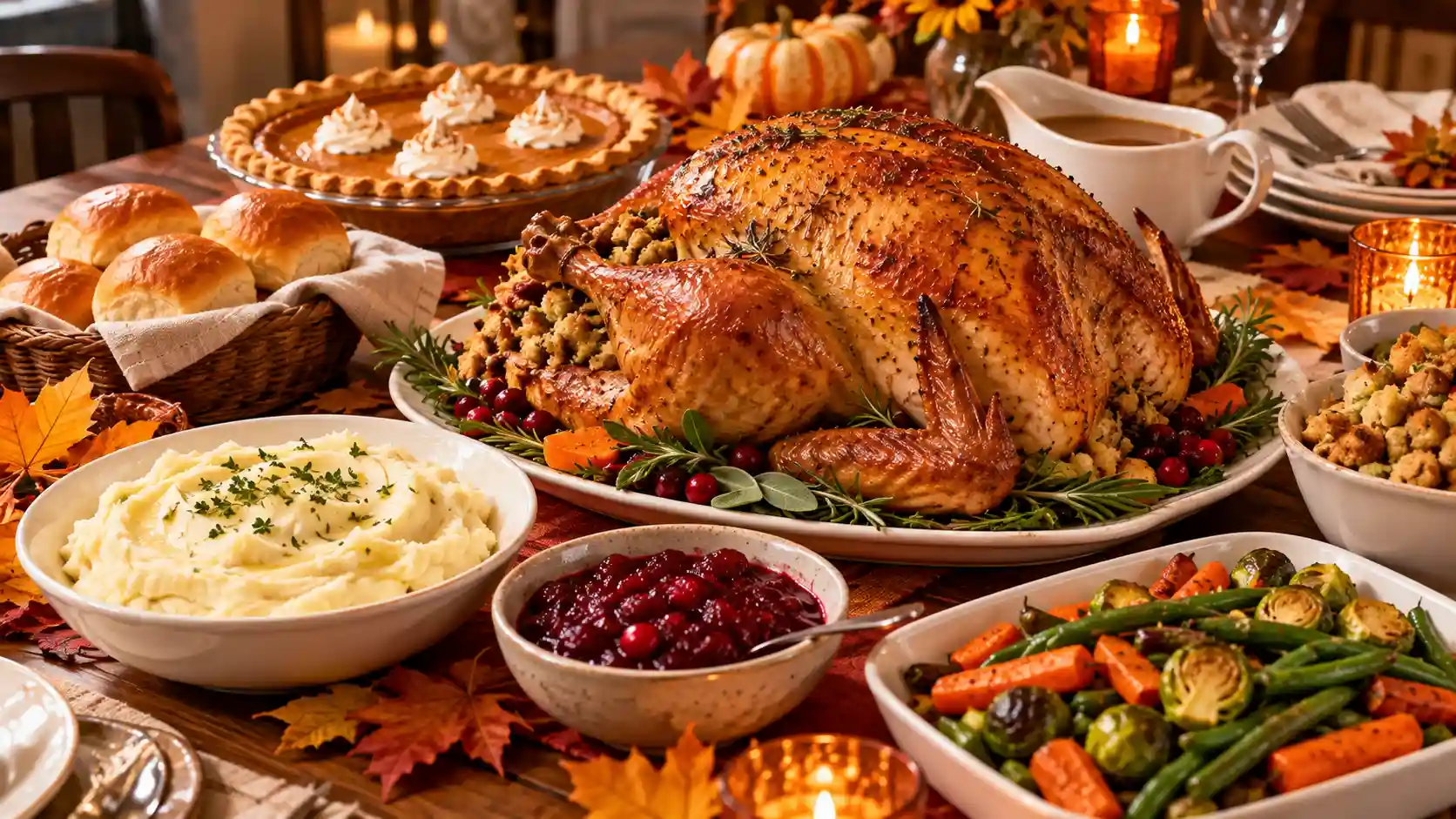 Comidas de Thanksgiving em inglês: nomes e traduções