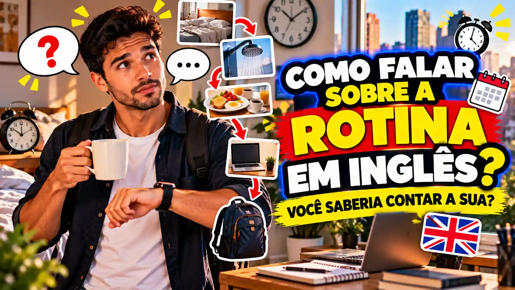 Como Falar sobre sua Rotina em Inglês