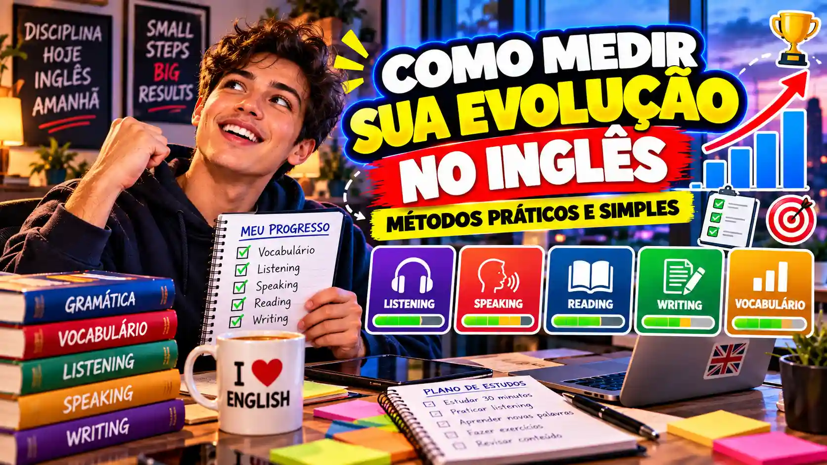 Como Medir sua Evolução no Inglês