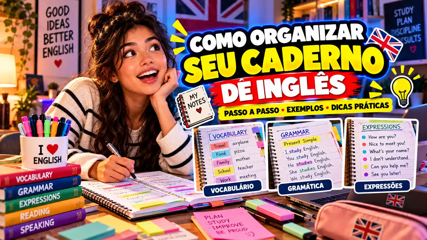 Como Organizar um Caderno de Inglês para Estudar Melhor
