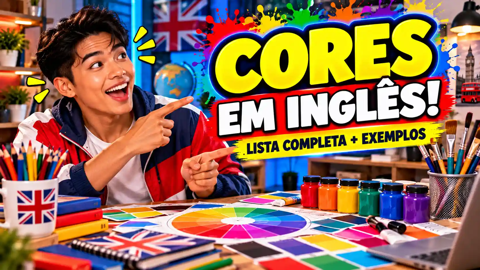 Cores em Inglês: Lista Completa com Exemplos