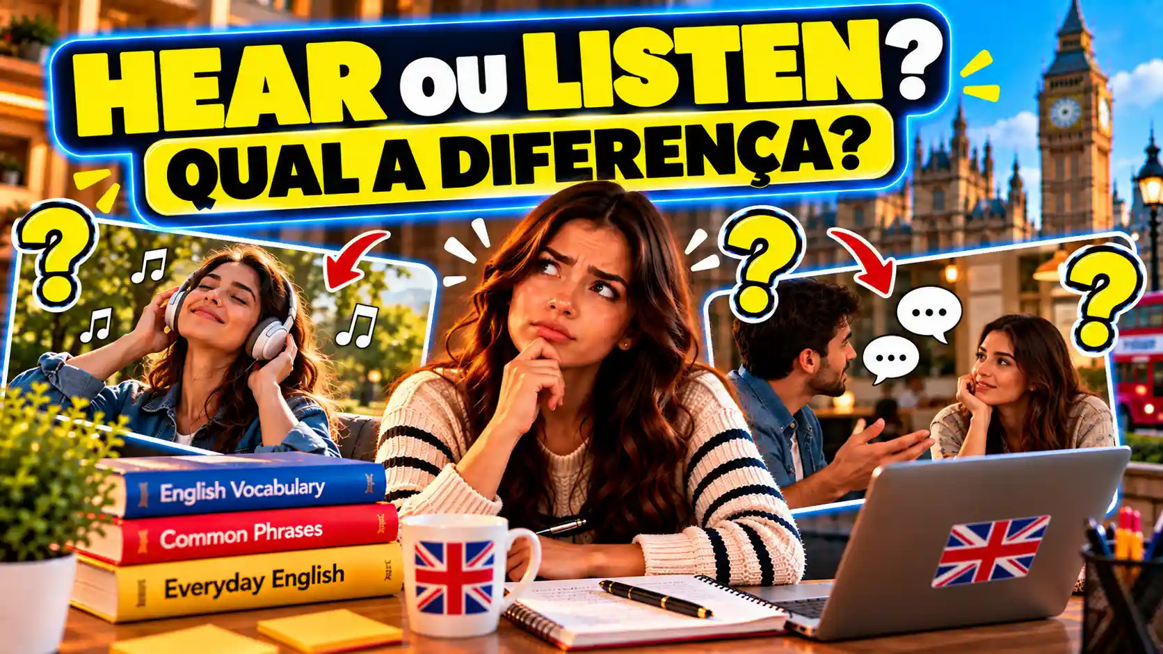 Hear e Listen: Qual a Diferença em Inglês?