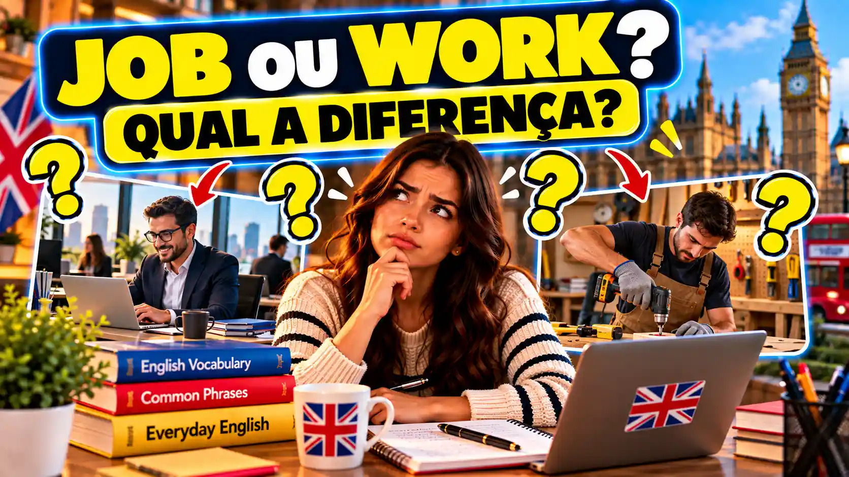 Job e Work: Qual a Diferença em Inglês?