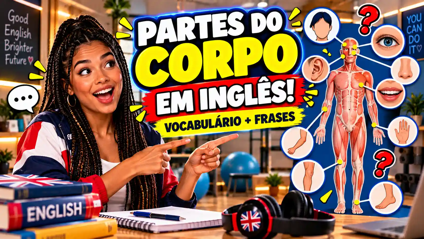 Partes do Corpo em Inglês: Vocabulário com Frases