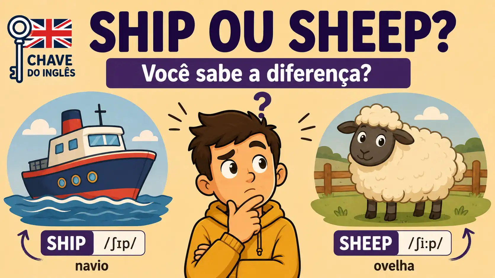 Ship ou Sheep? As Vogais Curtas e Longas do Inglês Explicadas