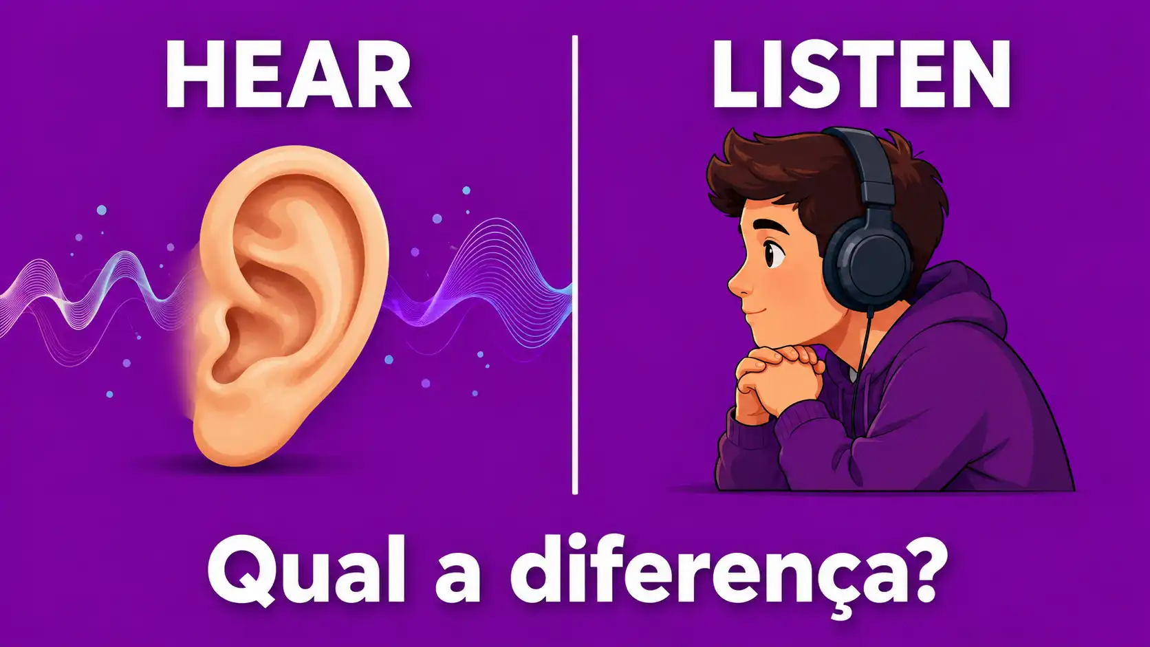"Hear" vs "Listen": a diferença que ninguém te explicou