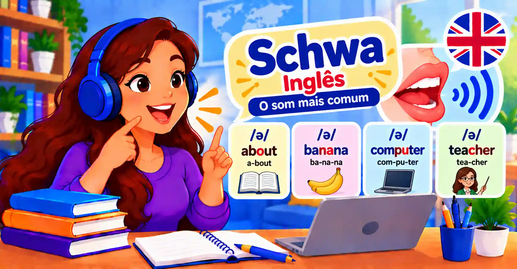 Schwa em Inglês: O Som Mais Comum da Língua