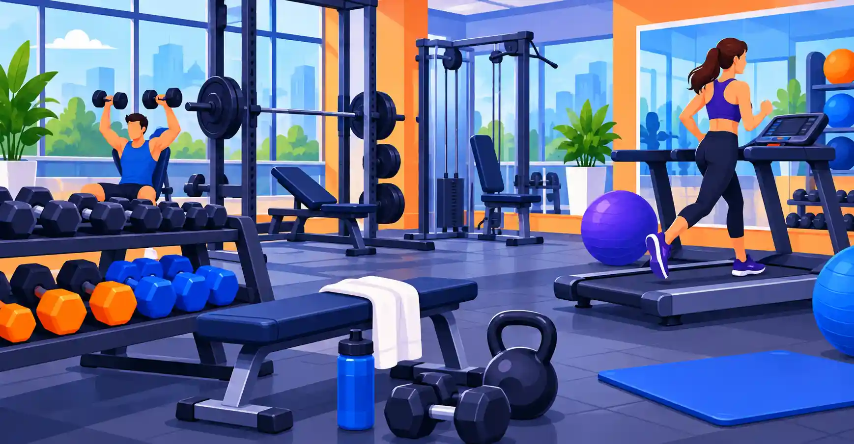 Vocabulário de academia e exercícios em inglês